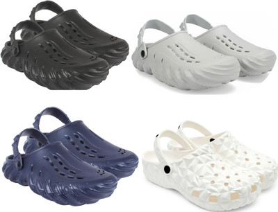 Golf Men Clogs(Black, Grey, Navy, White , 6)