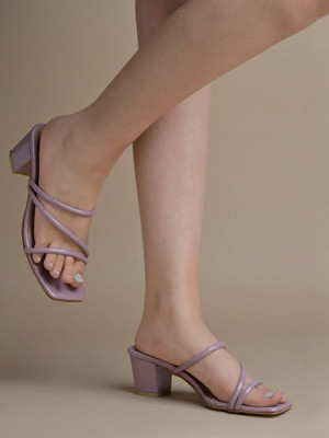 Dressberry Women Heels(Purple , 4)