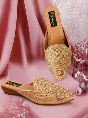 SHOKIYA Women Flats(Beige , 4)