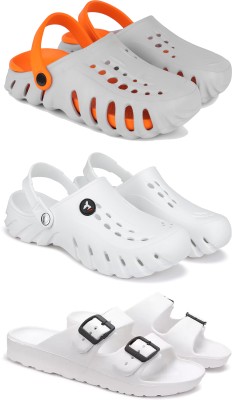 DRACKFOOT Men Clogs(White , 9)