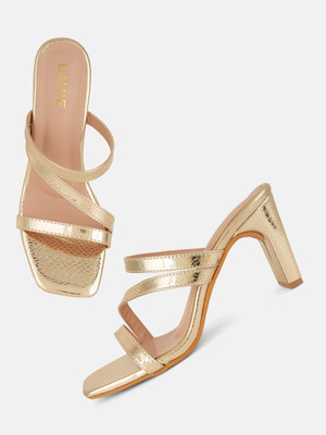 LAVIE Women Heels(Gold , 4)