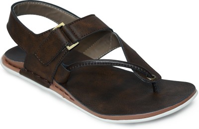 STEPFOX Men Sandals(Brown , 7)