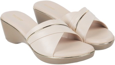 Walkway by Metro Women Heels(Beige , 5)