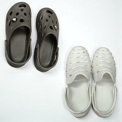 Monrav Men Clogs(Grey, White , 8)