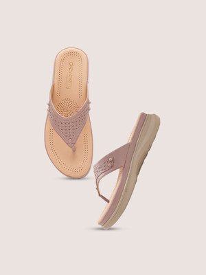Dressberry Women Flats(Tan , 4)