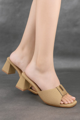 Dressberry Women Heels(Beige , 7)