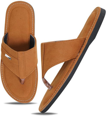 DFR Sandals for MenDaily Use Comfortable Ethnic Rajasthani Mens Slippers Chappals Men Casual(Tan , 6)