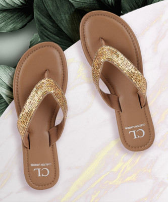 CARLTON LONDON Women Flats(Gold , 4)