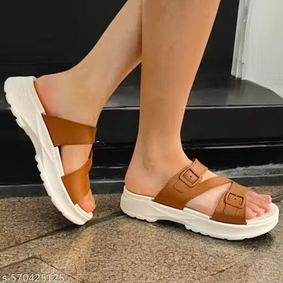 GLB Women Flats(Brown , 7)