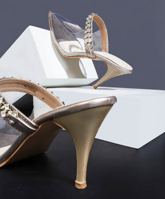 SELFIEE Women Heels(Beige , 7)
