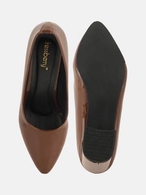 Dressberry Women Heels(Brown , 8)
