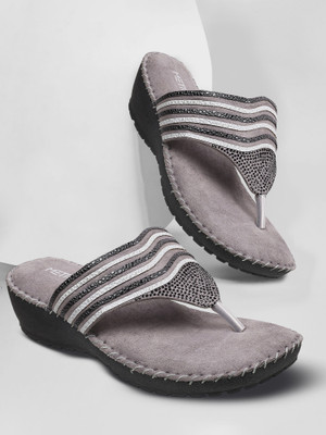 METRO Women Heels(Grey , 3)