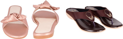 PMS Women Wedges(Pink, Maroon , 5)