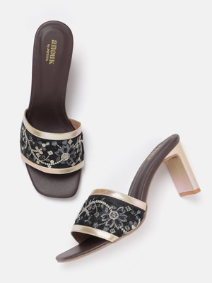 ANOUK Women Heels(Black , 8)