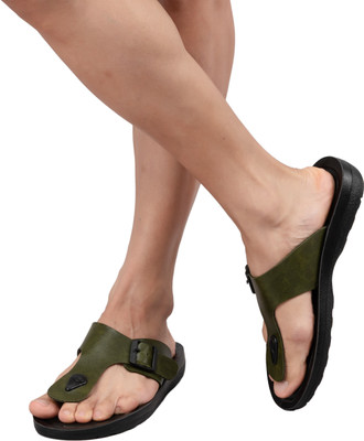 CHIPS Men Flats(Olive , 8)