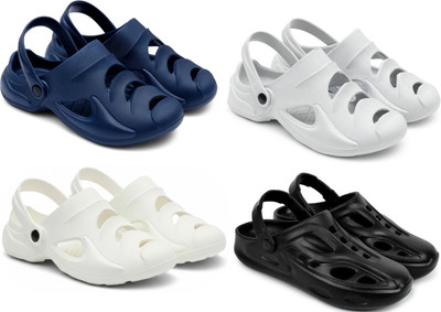 Golf Men Clogs(Blue, Grey, White, Black , 7)