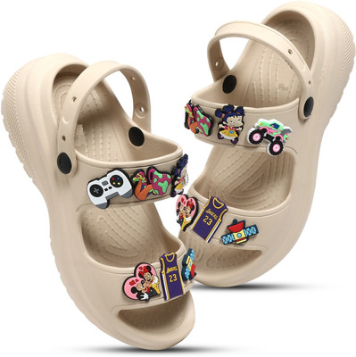 Footup Super Soft|Orthopedic|Comfortable|Lightweight|Diabetic Women Clogs(Beige , 6)