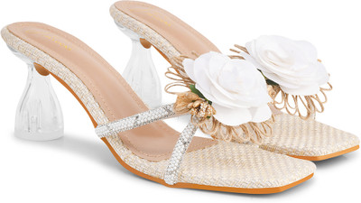 jm looks Women Heels(Camel , 6)
