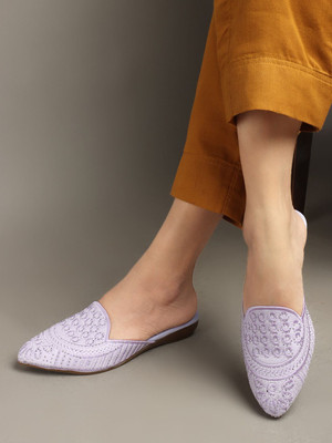 SHOKIYA Women Flats(Purple , 6)