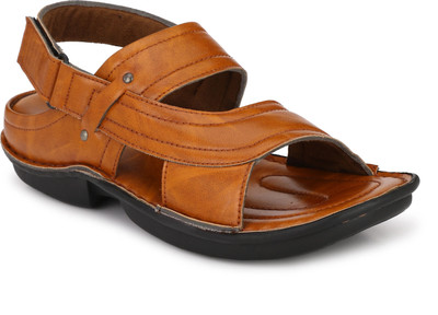 Bucik BCK073 Lightweight Comfort Extra Soft Summer Trendy Premium Stylish Party Men Sandals(Tan , 9)