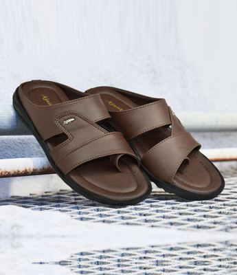 AJANTA Men Flats(Brown , 6)