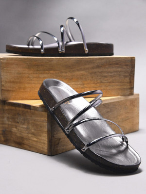 TRYME Women Flats(Grey , 4)