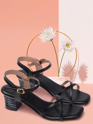 Dressberry Women Heels(Black , 4)