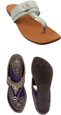 Goraiya Women Flats(Multicolor , 6)