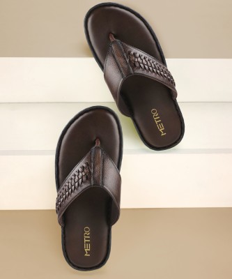 METRO Men Sandals(Brown , 8)