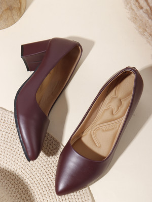 Denill Women Heels(Maroon , 7)