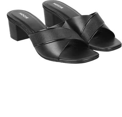 MOCHI Women Heels(Black , 4)