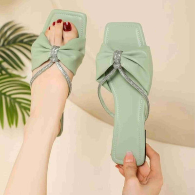 PZ MIR Women Flats(Green , 4)