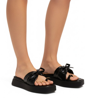 Froh Feet Women Heels(Black , 7)