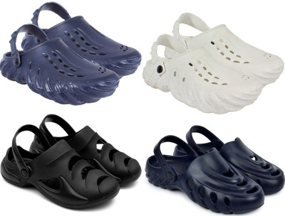 Golf Men Clogs(Navy, White, Black, Blue , 8)