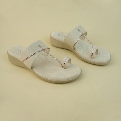 OZURI Women Heels(Beige , 6)