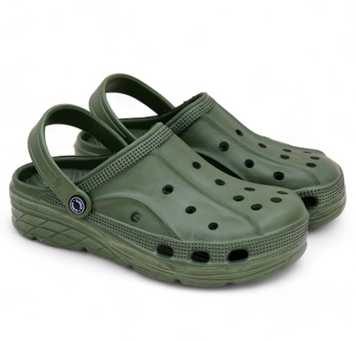 HOTSTYLE Men Clogs(Olive , 8)