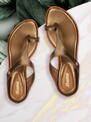 Bata Women Heels(Yellow , 4)