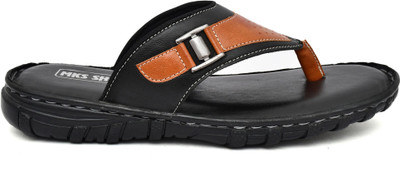 MKS Men Flats(Black , 8)