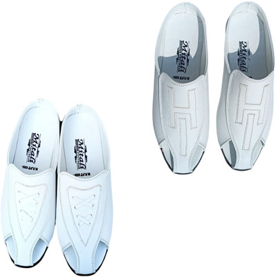 Mitalifootwear Men Sandals(White, White , 10)
