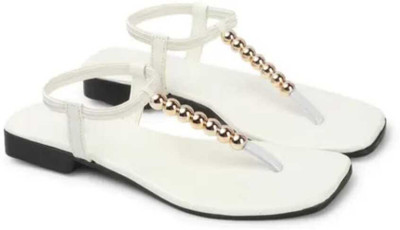 Mesara Women Flats(White , 7)