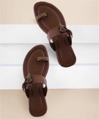 RTC ROYAL TRADING COMPANY Women Sandals(Brown , 9)