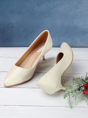 Elle Women Heels(Off White , 3)