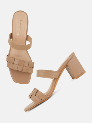 Dressberry Women Heels(Beige , 4)