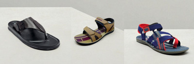 Classica Men Sandals(Brown, Tan, Blue, Red , 6)