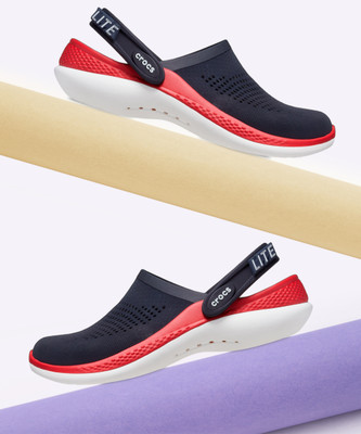 CROCS Literide Men Sandals(Navy, Red , 4 UK/India)