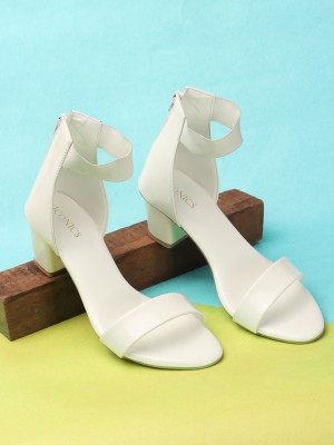 ICONICS Women White Heels