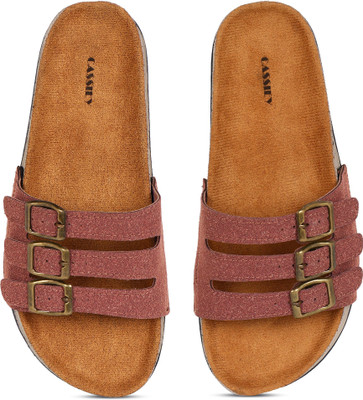 Cassiey Women Wedges(Purple, Brown , 3.5)