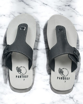 easytag Men Sandals(Black, Grey , 9)