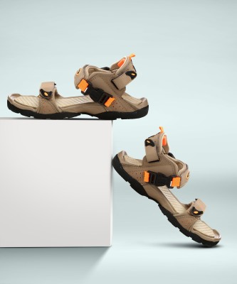 Sparx SS 502 Men Sports Sandals(Brown, Orange , 7 UK/India)