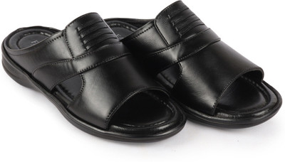 FAUSTO Men Sandals(Black , 7)